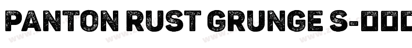 Panton Rust Grunge S字体转换